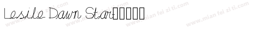 Lesile Dawn Star字体转换